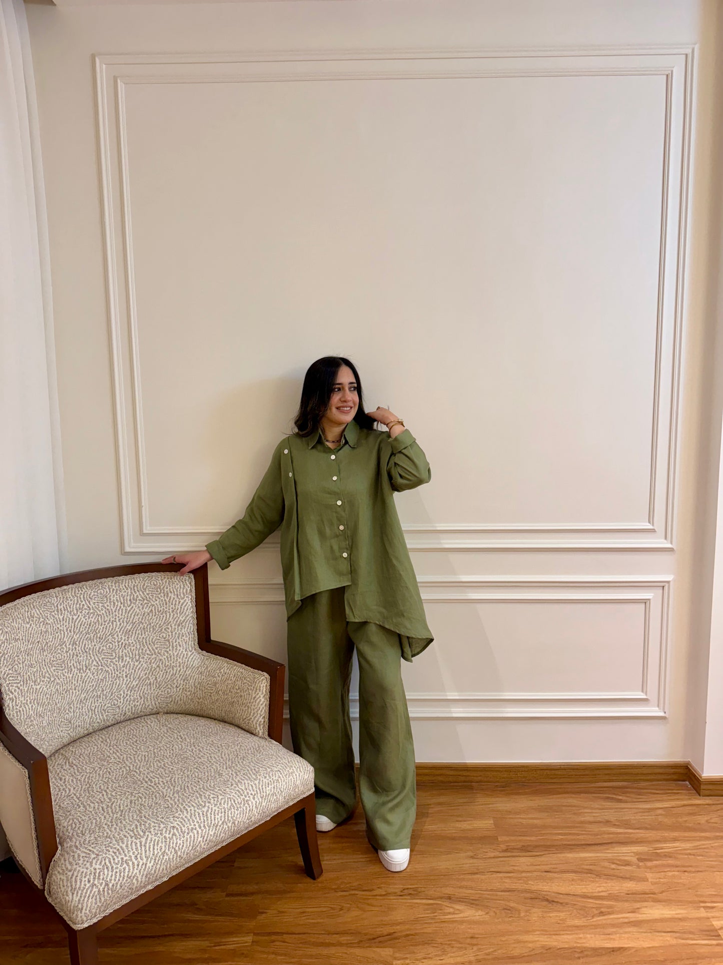 Liyana set In Olive color
